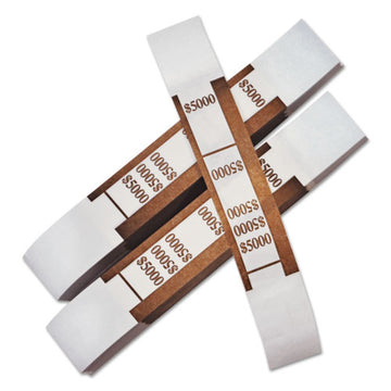 Iconex™ Color-coded Kraft Currency Straps, $50 Bill, $5000, Self-adhesive, 1000-pack freeshipping - TVN Wholesale